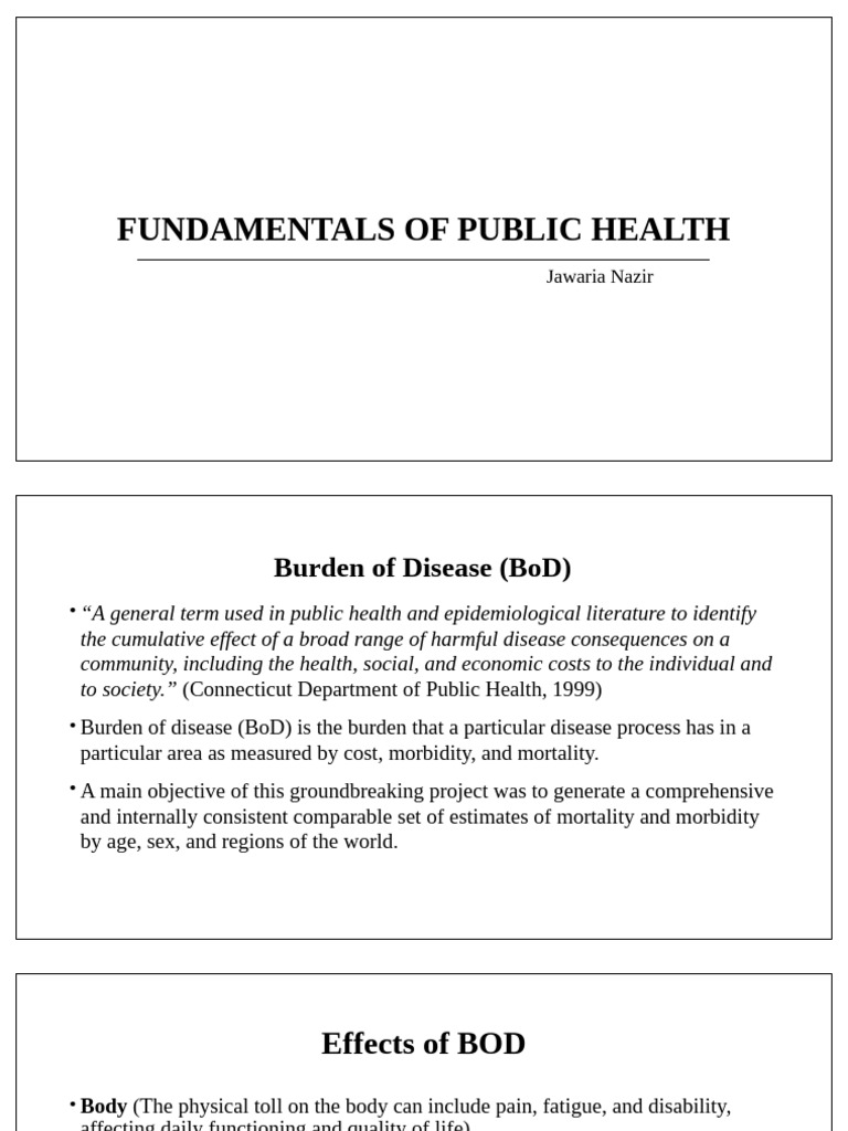 Burden of Disease in Public Health | PDF | Public Health | Health Care