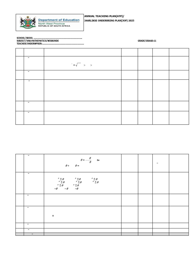 Atp Maths Grade 10