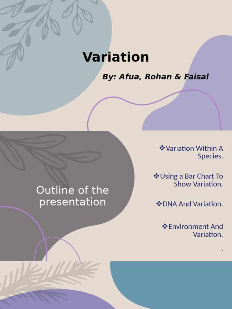 Understanding Variation in Species | PDF | Genetics | Genetic Variation
