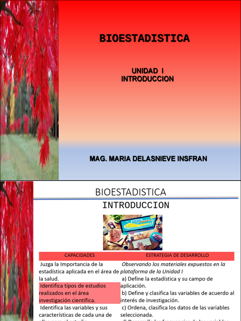 Bioestadística en Salud: Análisis y Aplicaciones | PDF | Bioestadística ...