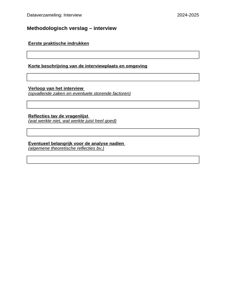 1 - Methodologisch Verslag | PDF