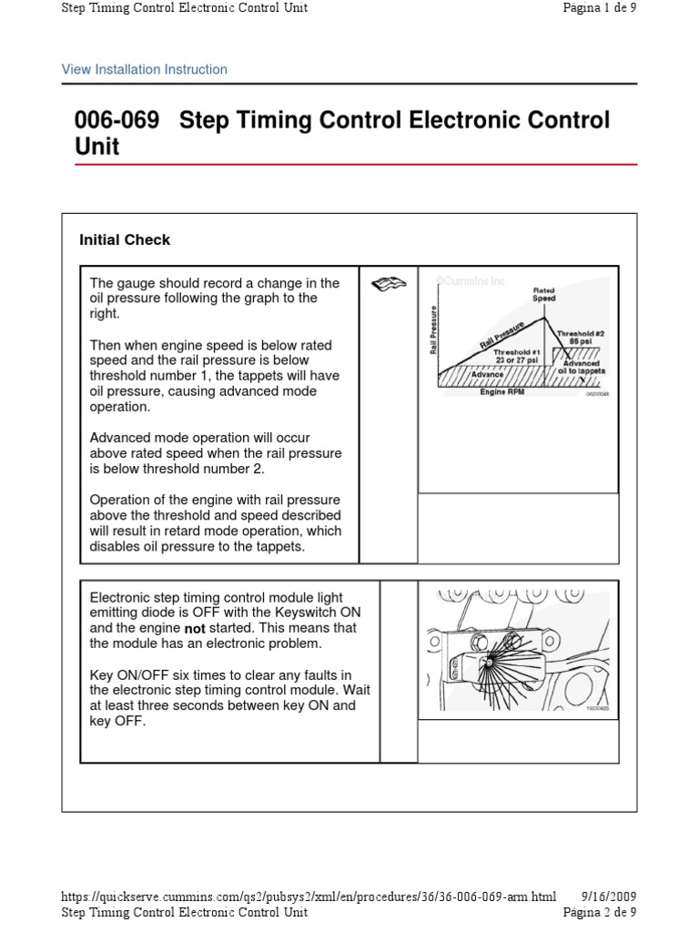 Step Timing Control Electronic Control Unit PDF Electrical