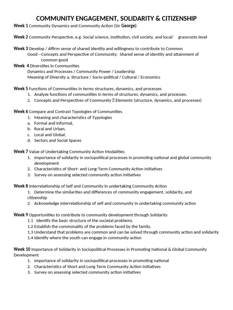 Community Engagement and Solidarity Guide | PDF