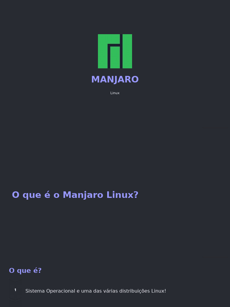 Compreendendo o Manjaro Linux | PDF | Kernel (sistema operacional) | Linux