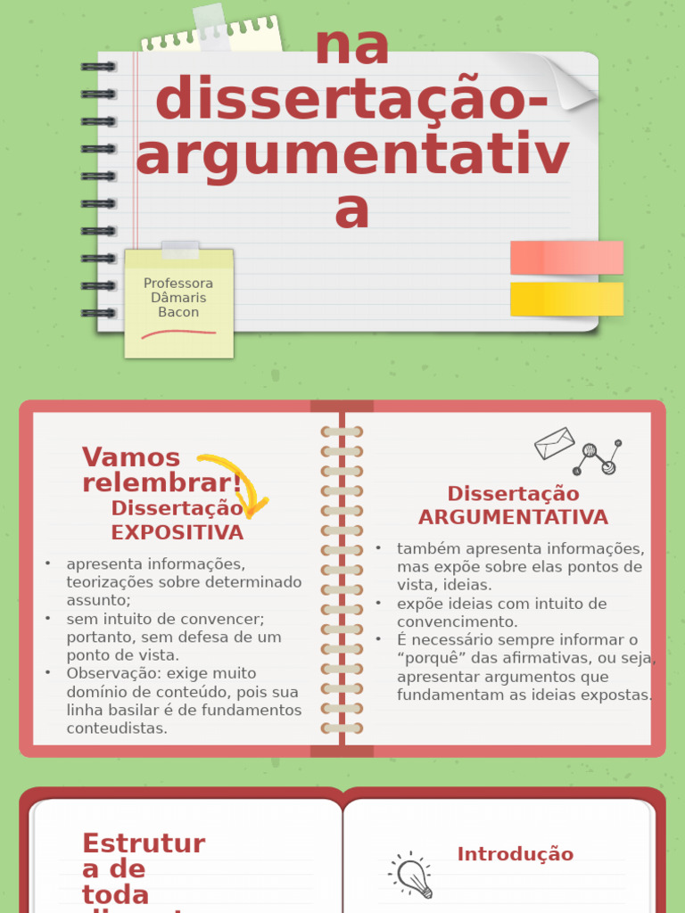 Estrutura da Dissertação Argumentativa | PDF | Assédio moral/bullying