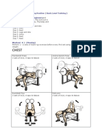 Chest: # 4-Day Weight Training Routine (Basic Level Training) Beginners