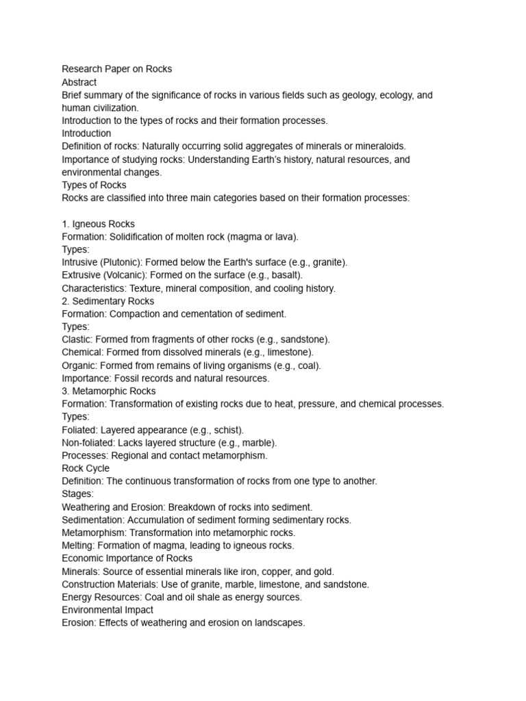 Rocks | PDF