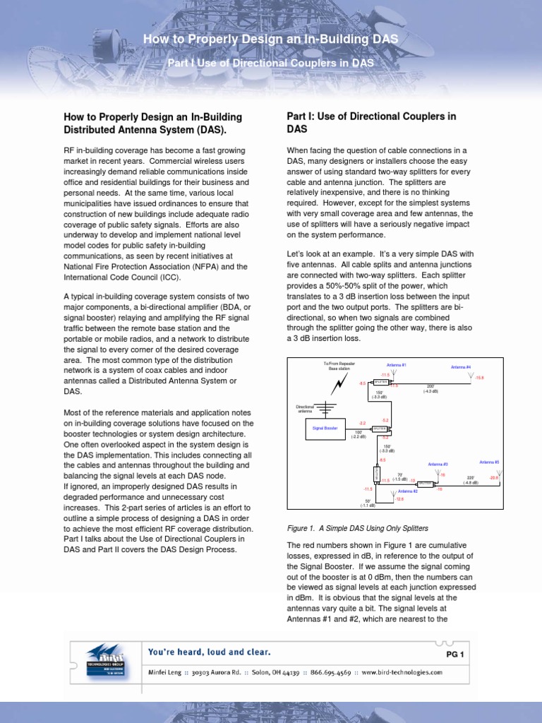 How To Properly Design An in Building Das Part1 | PDF