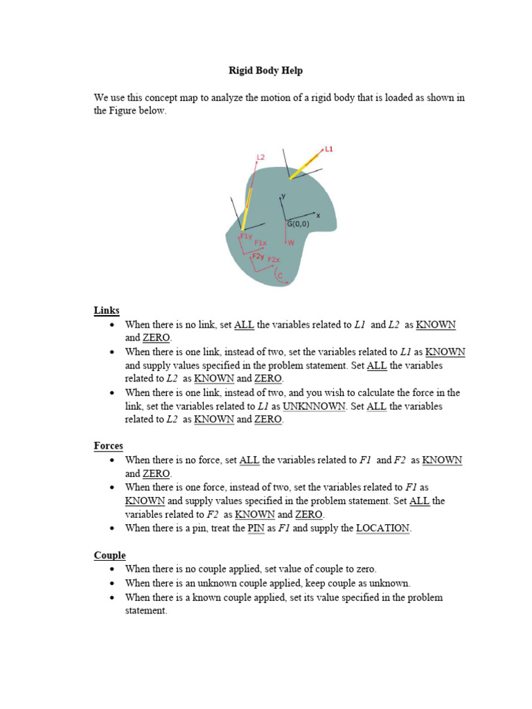 Rigid Body Help | PDF