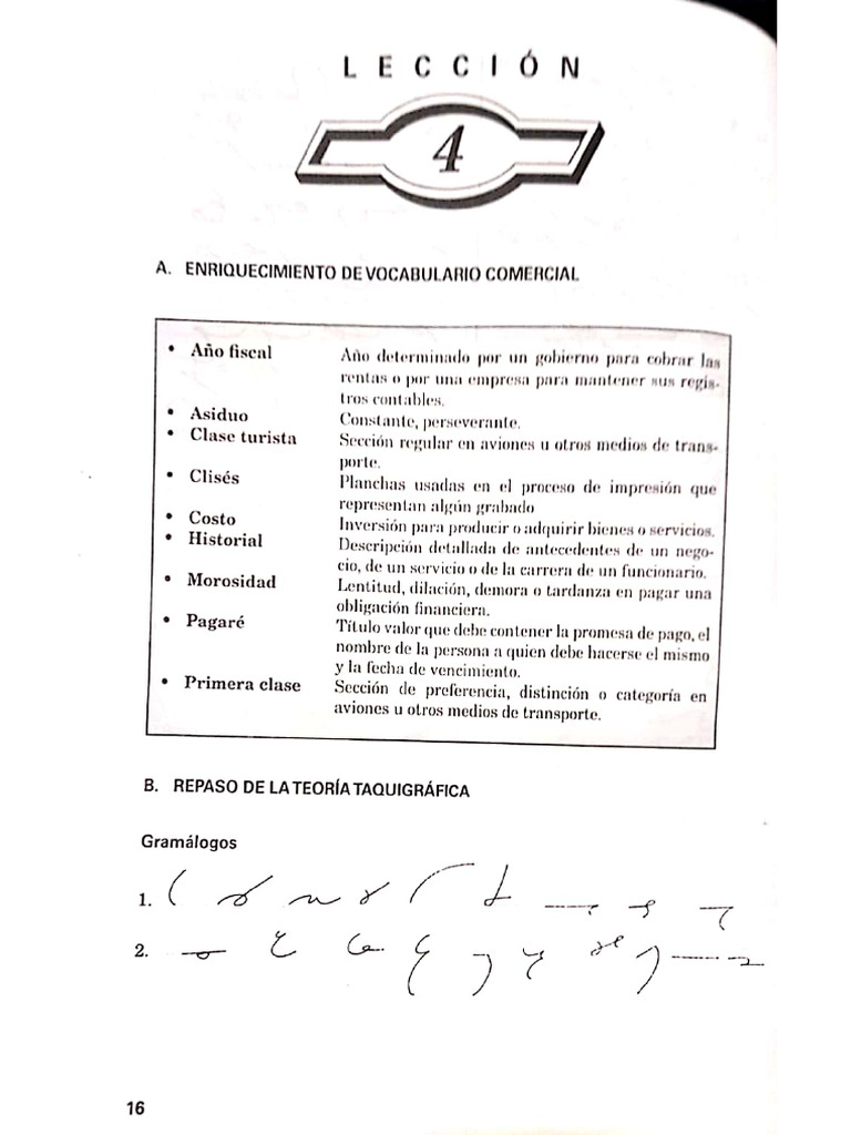 Taquigrafia Unidad 4 | PDF