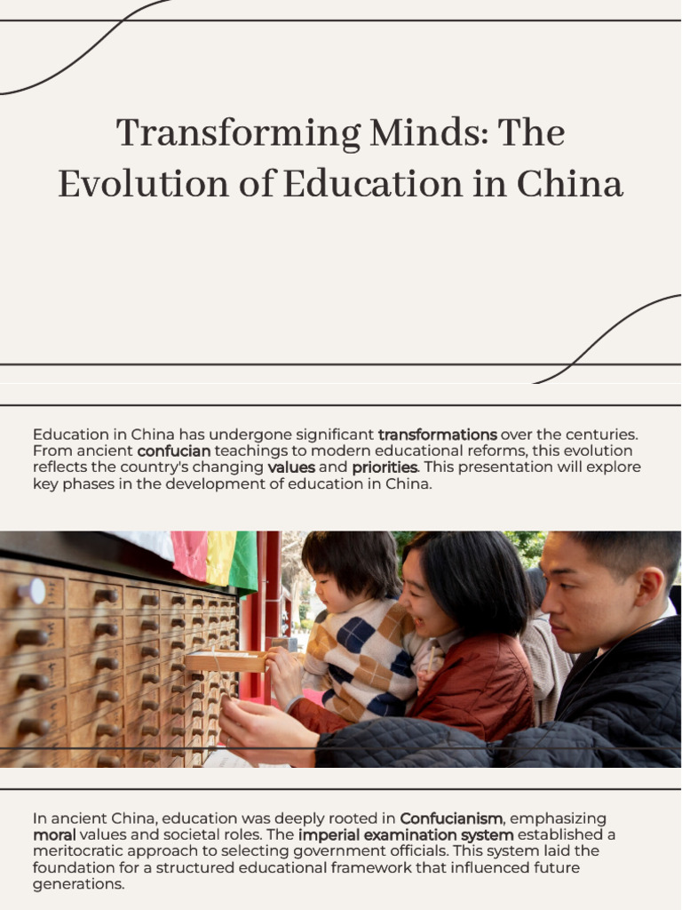 Slidesgo Transforming Minds The Evolution of Education in China