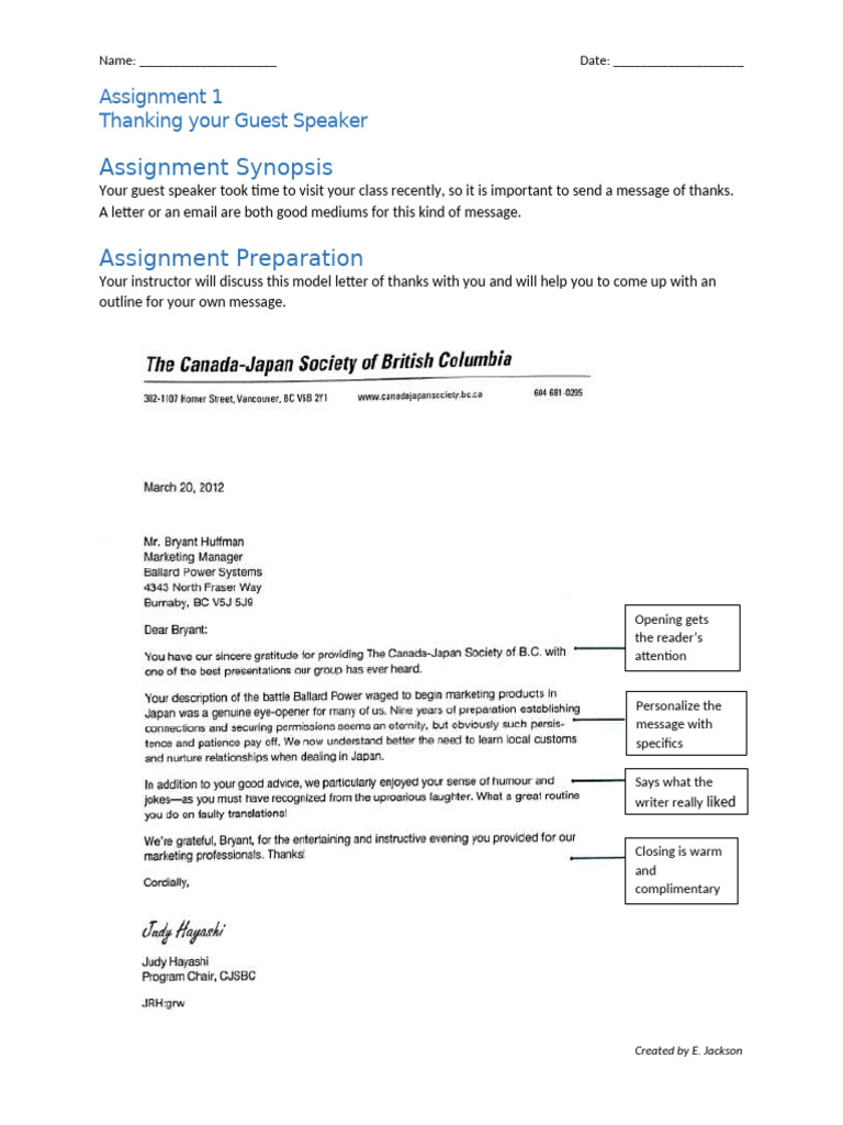 CLB 6 - 7.II Reading Fake Thank You Letter SU | PDF | Human ...