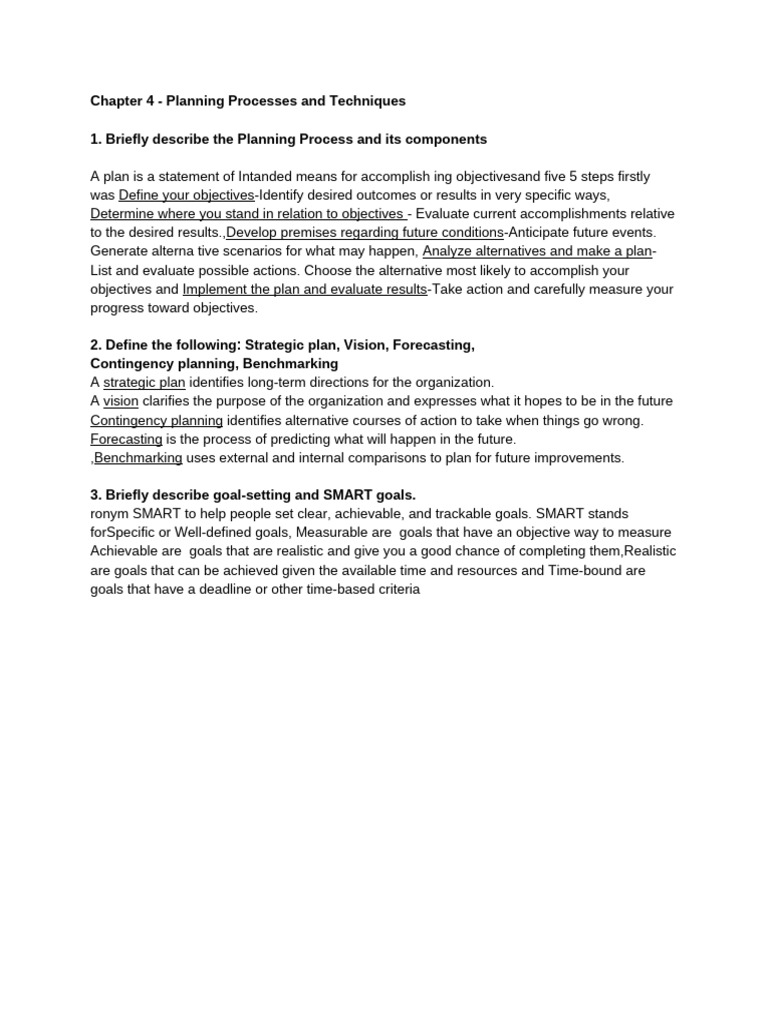 Strategic Planning Processes Explained | PDF