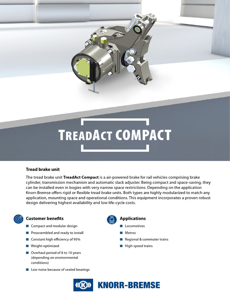 TreadAct Compact Brake Unit Overview | PDF | Brake | Train