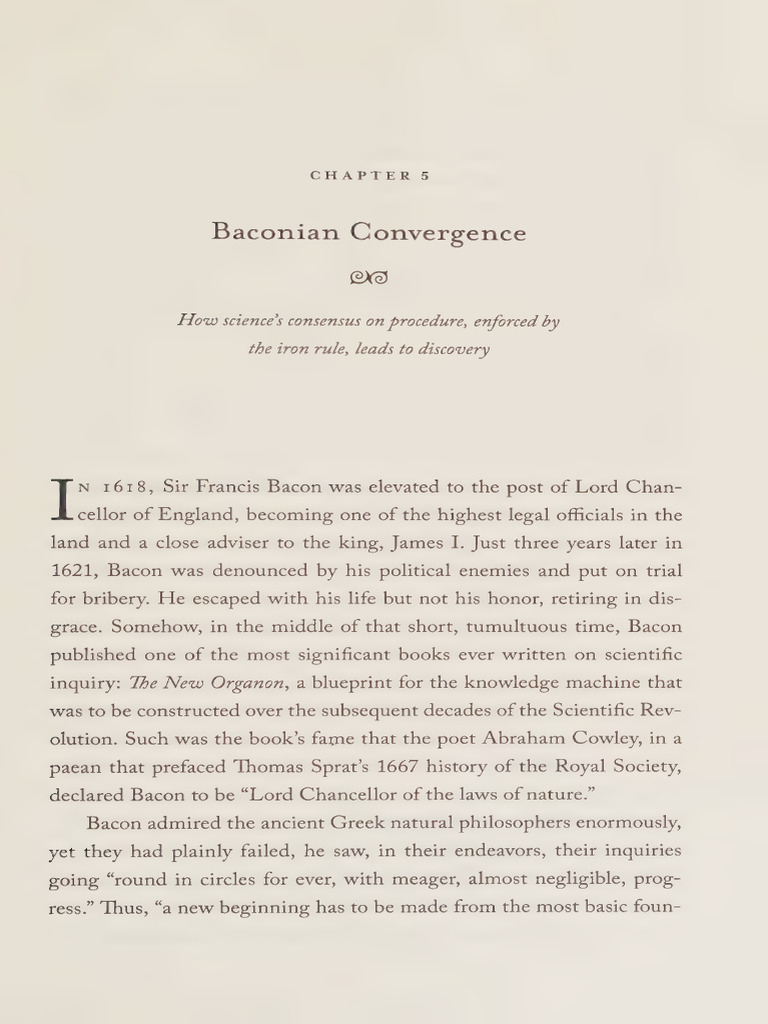 Bacon's Method and Scientific Discovery | PDF | Francis Bacon | Theory