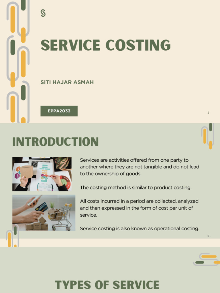 8. Service costing EPPA2033 | PDF | Quantitative Research | Qualitative ...