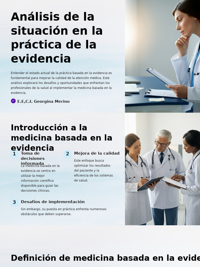 Análisis de la Medicina Basada en Evidencia | PDF | Toma de decisiones ...