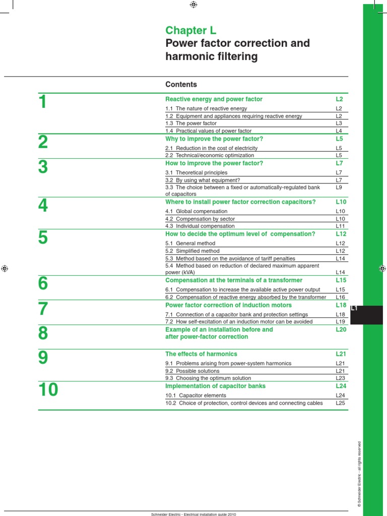 L Power Factor Correction and Harmonic Filtering | PDF