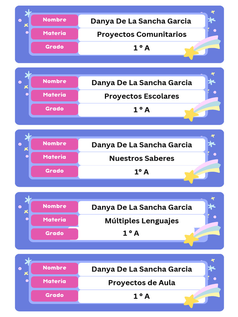Blue and Pink Cute Playful Student Label - 20240901 - 114526 - 0000 | PDF