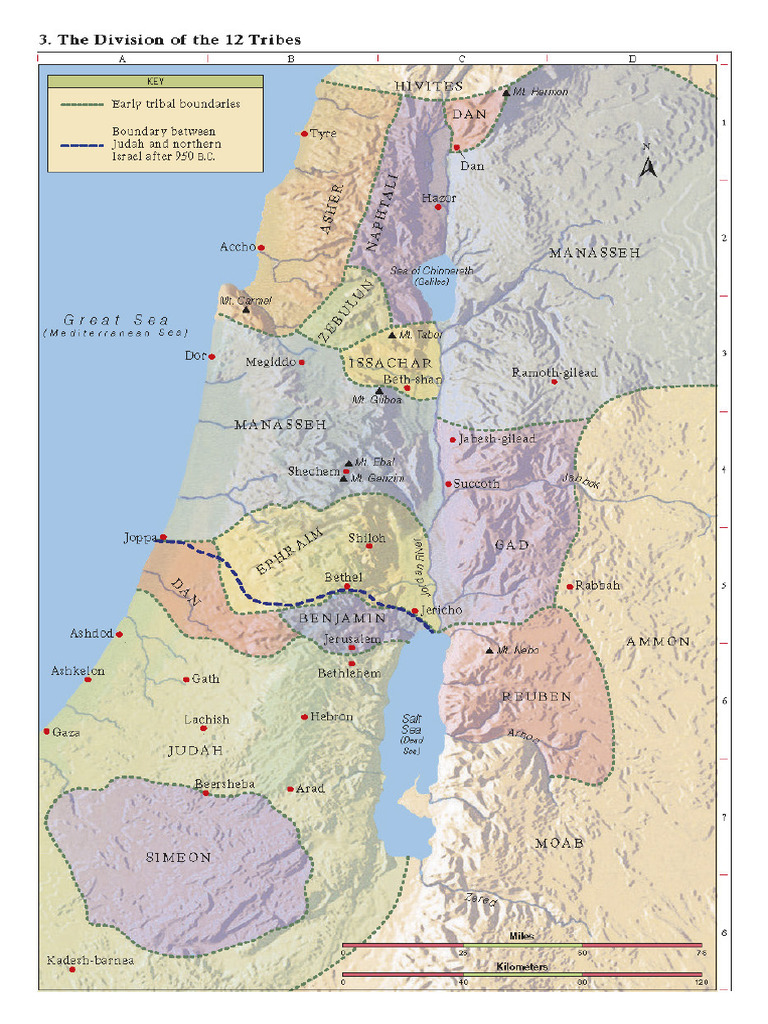 Old Testament Bible Map - 1318019 - PRT | PDF