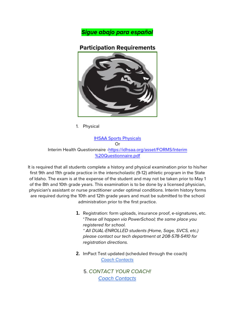 Participation Requirements | PDF