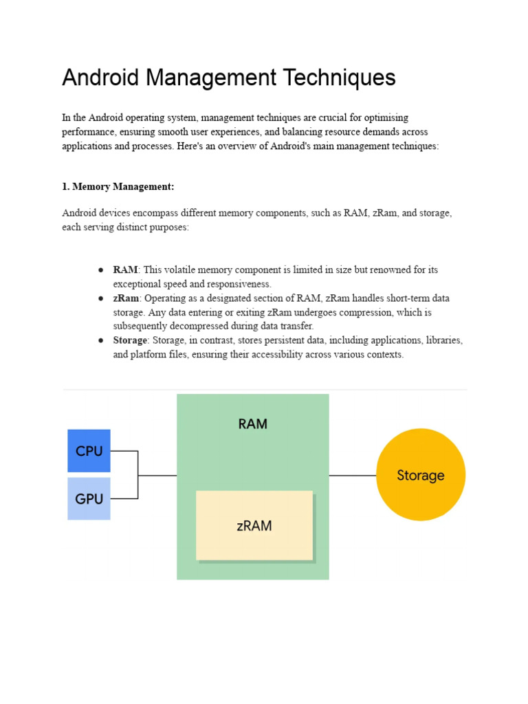 Android Management Techniques | PDF | Android (Operating System ...