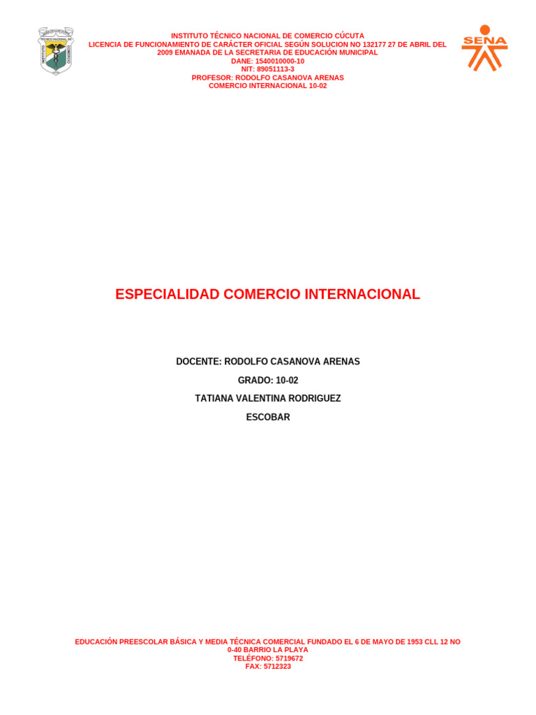 Plan de Estudios Comercio Internacional 2023 | PDF | Maestros ...