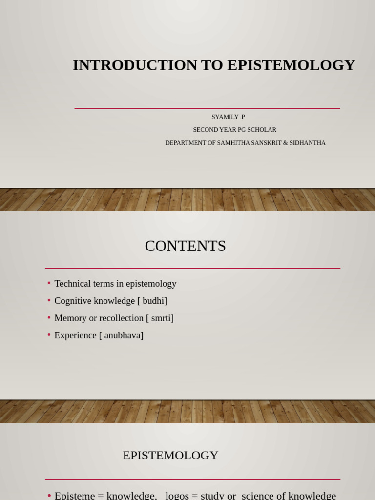 24 Introduction To Epistemology | PDF | Knowledge | Epistemology