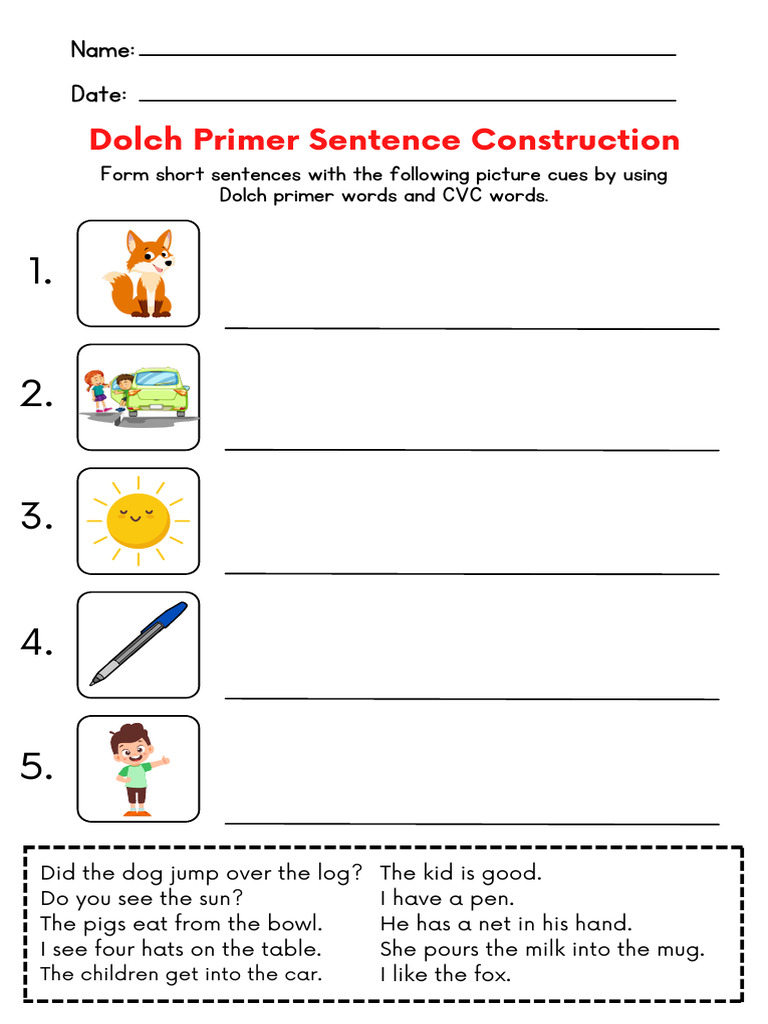 Colorful Illustrative Verbs Matching English Worksheet | PDF