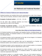 Difference Between Rational and Irrational Number