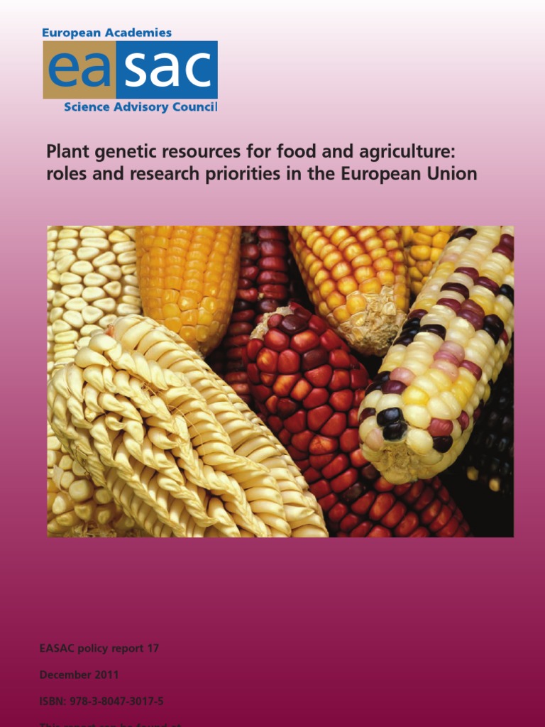EASAC Plant Resources for Food and Agriculture