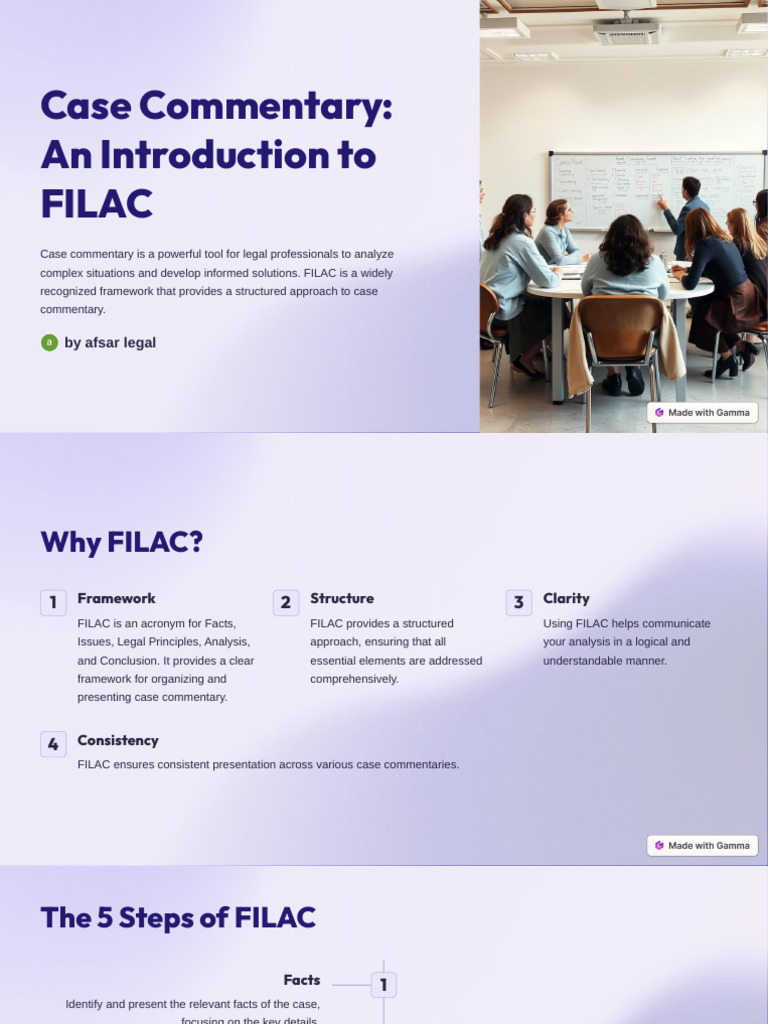 Understanding the FILAC Method in Law | PDF | Precedent | Analysis