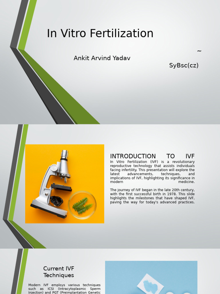 Advances in In Vitro Fertilization Techniques | PDF | In Vitro ...