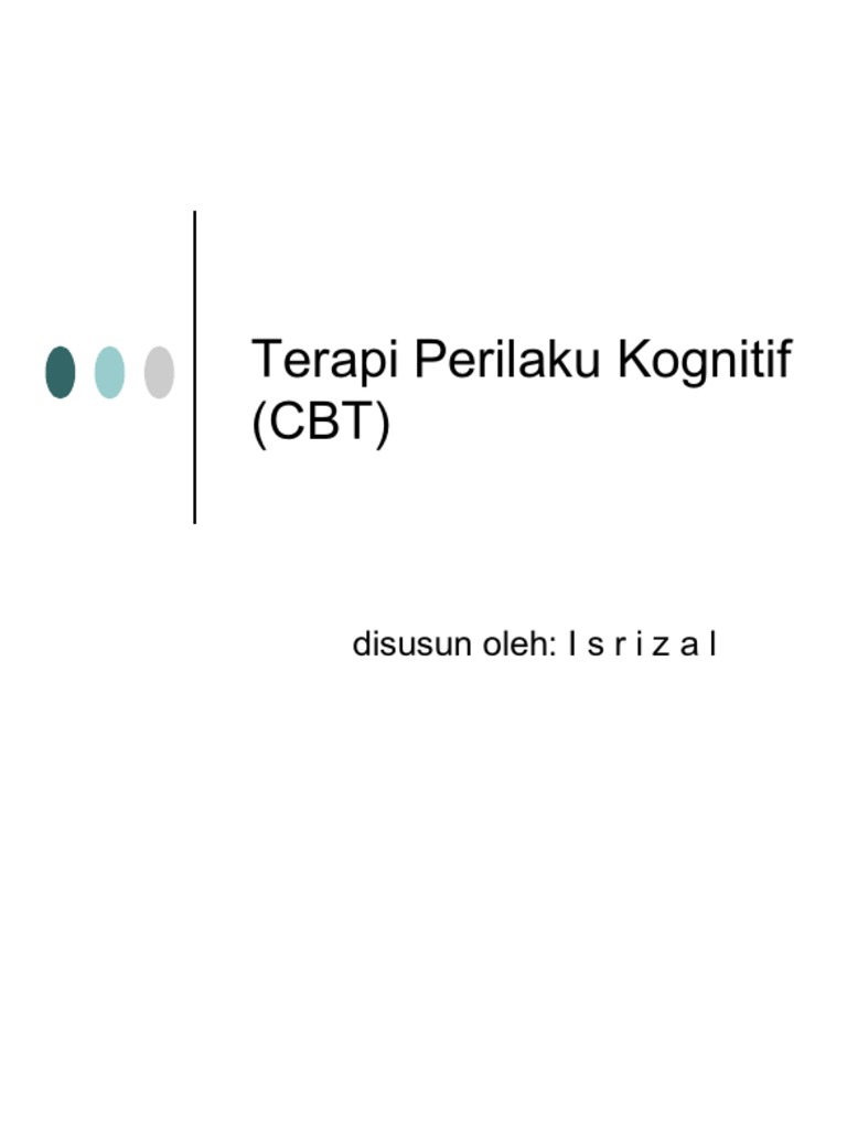 CBT, Terapi Perilaku - Kognitif - 1 | PDF