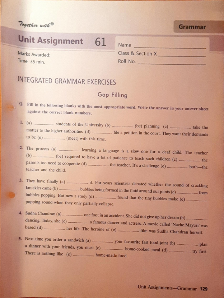 10 Grammar Revision 1 | PDF