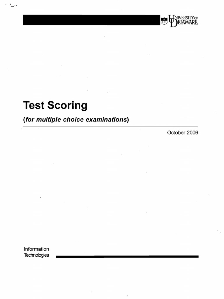 Test Scoring | PDF | Computer File | Computing