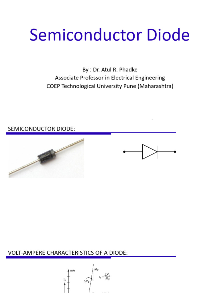 Semiconductor Diode | PDF | Diode | P–N Junction