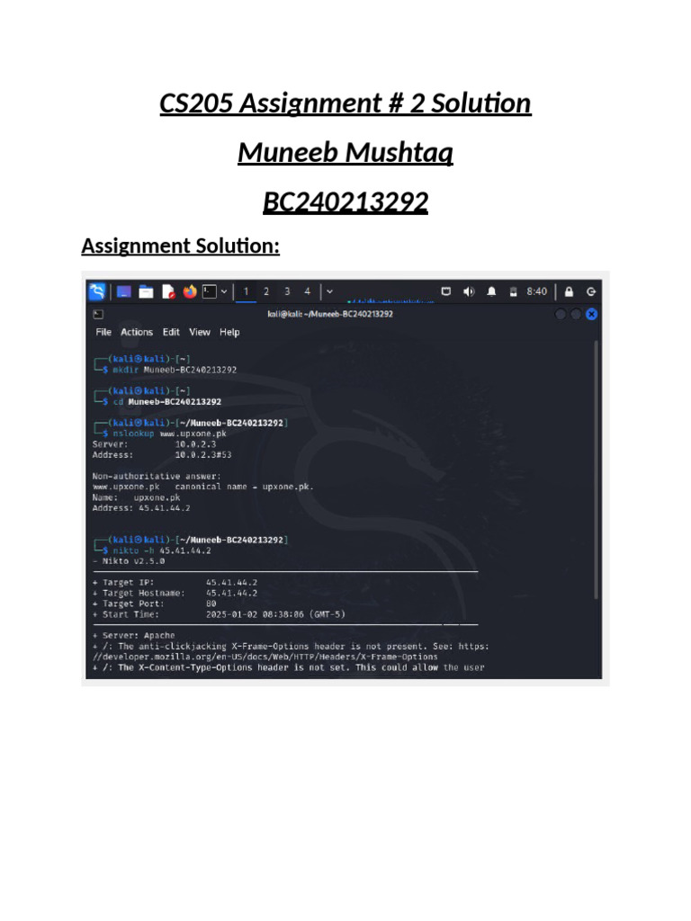 CS205 Assignment 2 Solution Guide | PDF