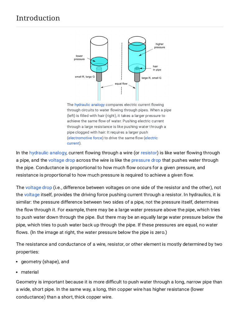 Electrical Resistance and Conductance - Wikipedia | PDF | Electrical ...