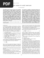 Bowles - Soil Spring Constant For Pile (Chapter 16) | PDF