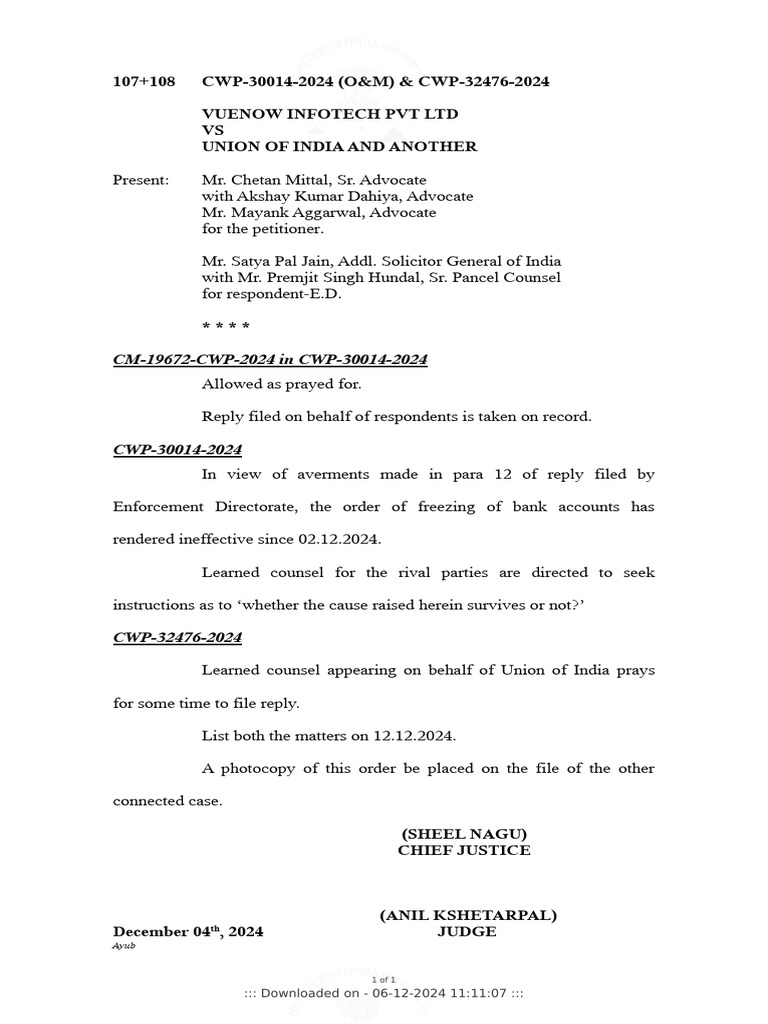 CWP 32476 2024 04 12 2024 Interim Order | PDF