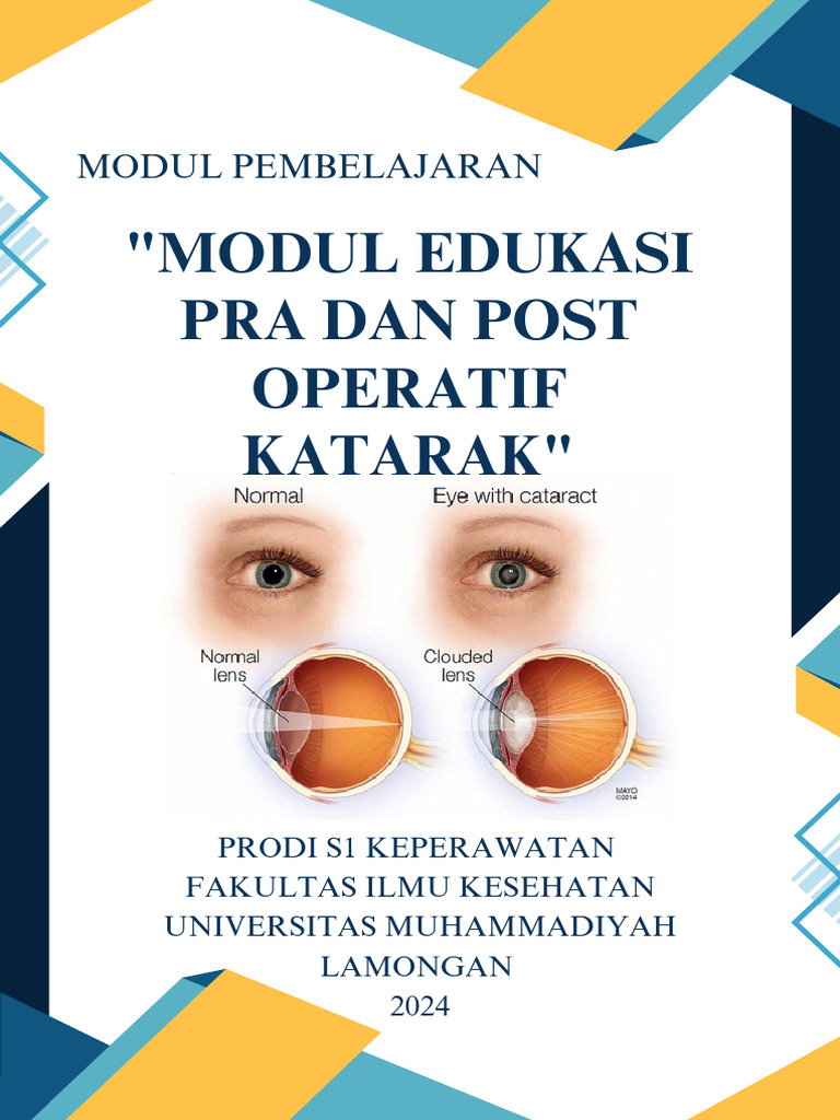 Modul Edukasi Operatif Katarak 2024 | PDF
