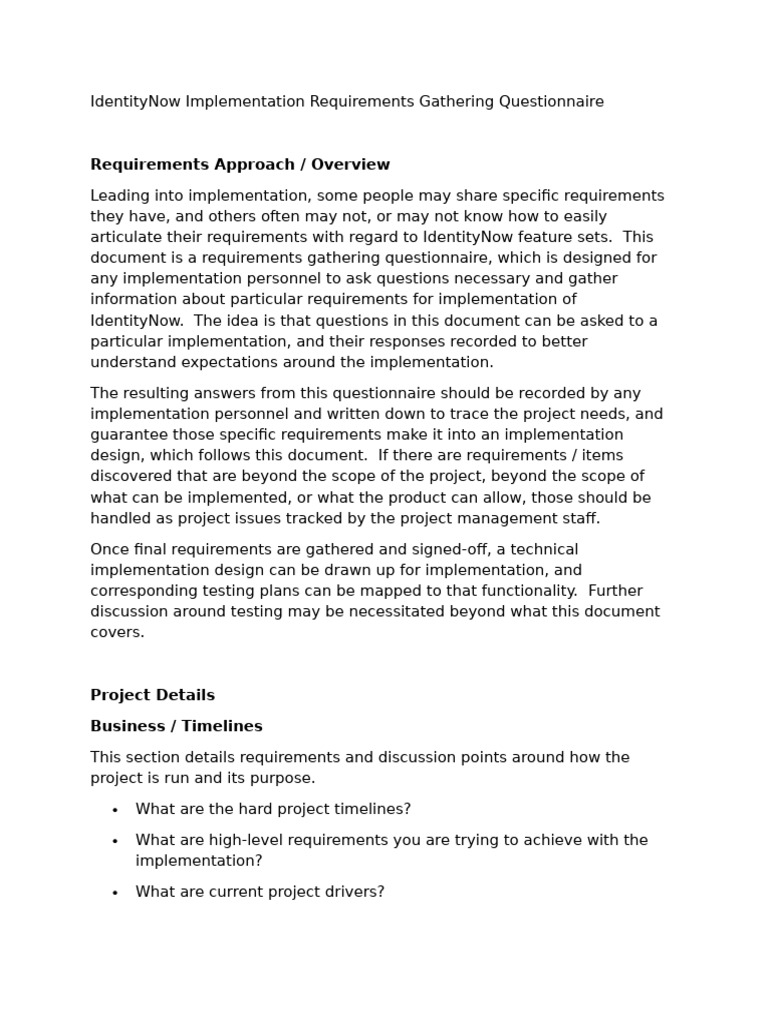 IdentityNow Implementation Requirements Guide | PDF | Password | Computing