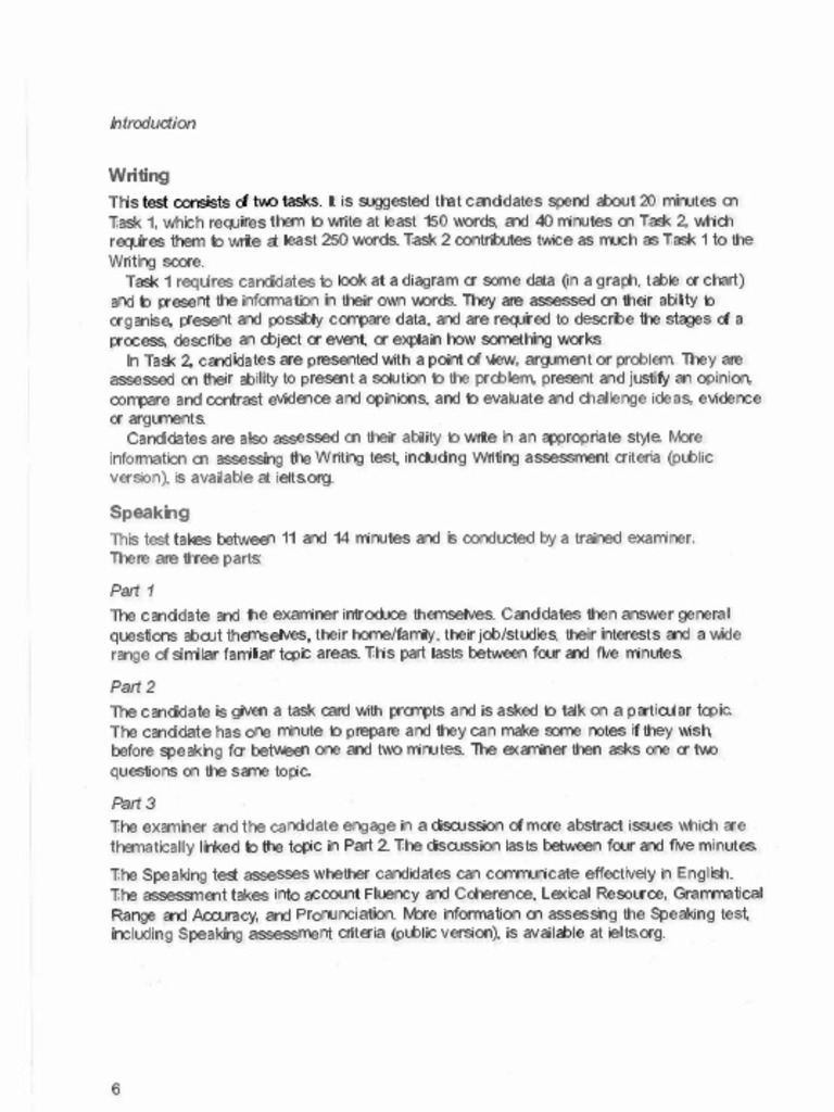 IELTS Writing and Speaking Test Guide | PDF | International English ...