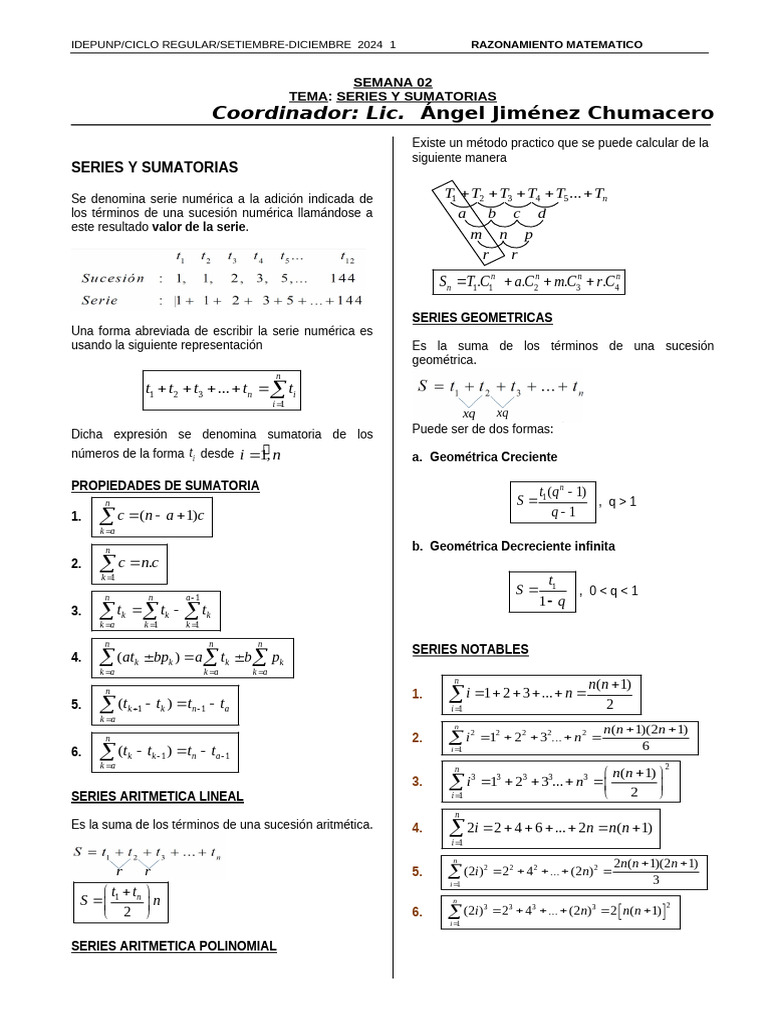 Semana 02 - RM | PDF | Matemáticas | Matemática Elemental