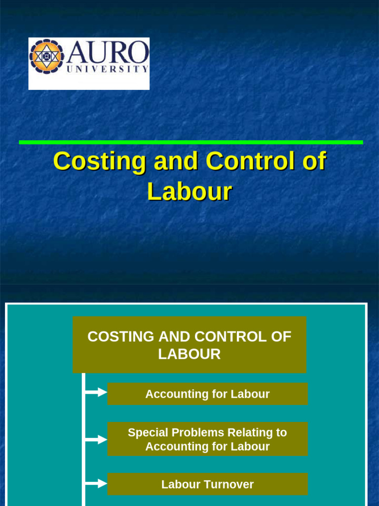Costing and Control of Labour | PDF | Payroll | Employment
