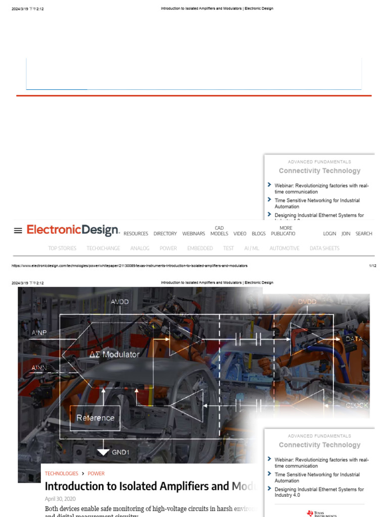 Introduction To Isolated Amplifiers and Modulators - Electronic Design ...