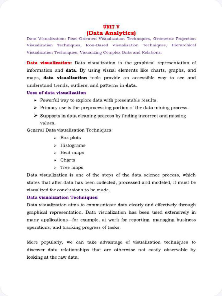 DA Unit 5 | PDF