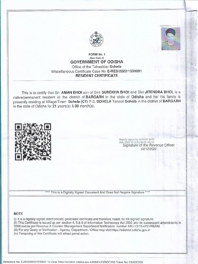 Res Cert | PDF