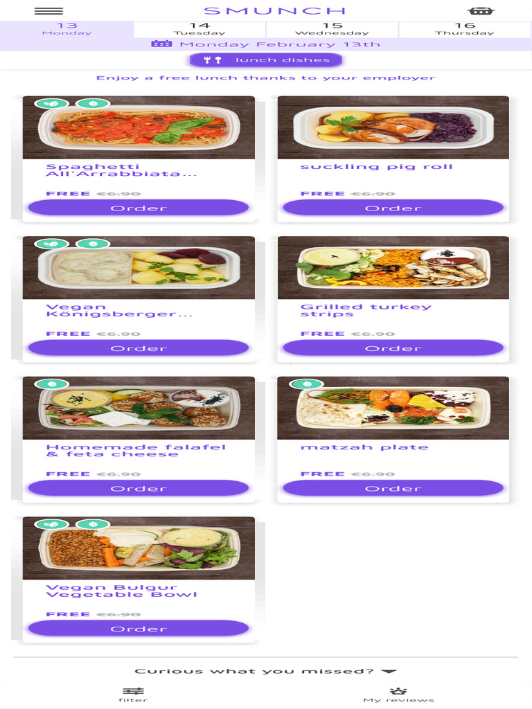 Free Lunch Options for Employees | PDF